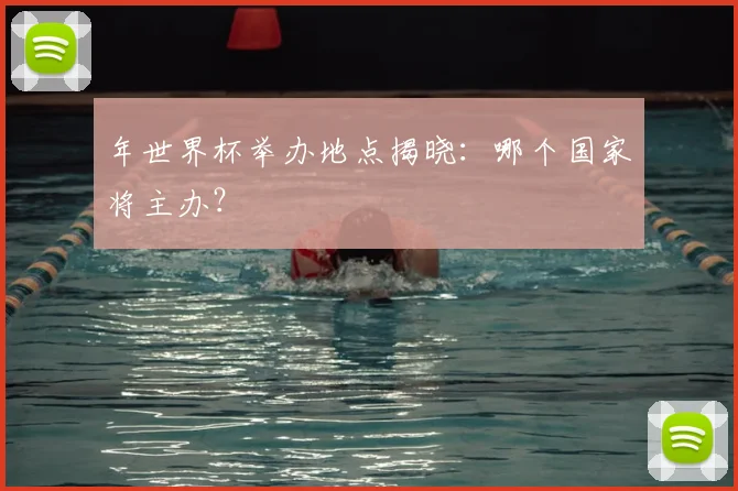 年世界杯举办地点揭晓：哪个国家将主办？